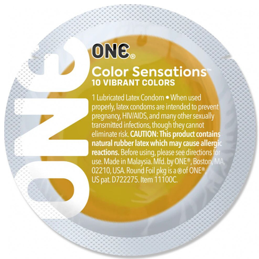 Презервативы - Презерватив ONE Color Sensations - ONE will get you there (Yellow) 1 шт 1