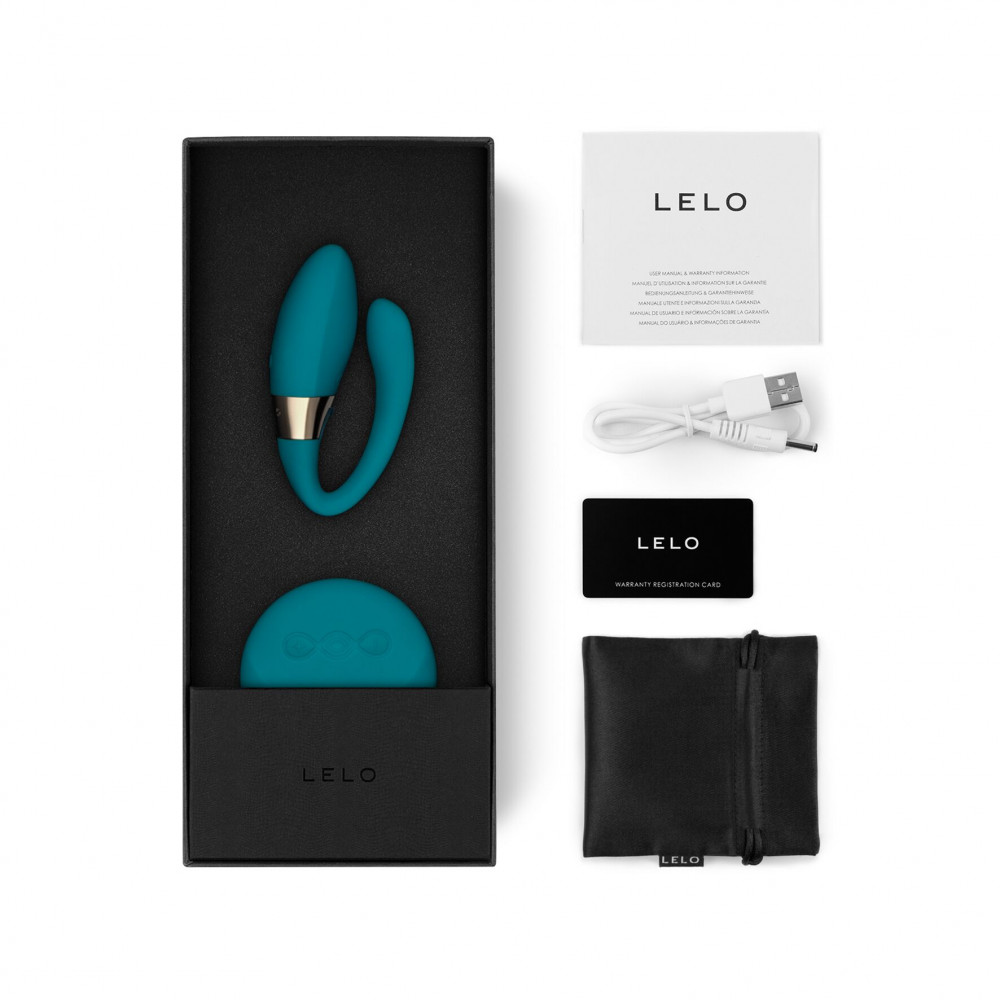 Вибраторы для пар - Вибратор для пар LELO Tiani Duo Ocean Blue, 2 мотора, пульт ДУ 8