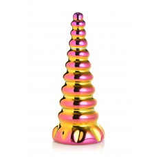 Фентезійний скляний фалоімітатор Creature Cocks Twilight Rainbow Glass Dildo, 16 см