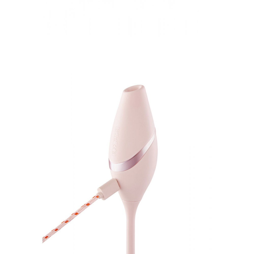 Игрушки для пар - Пульсатор с вакуумным стимулятором KISSTOY Cathy III Pink, 5 режимов вакуума, 10 режимов пульсации 2