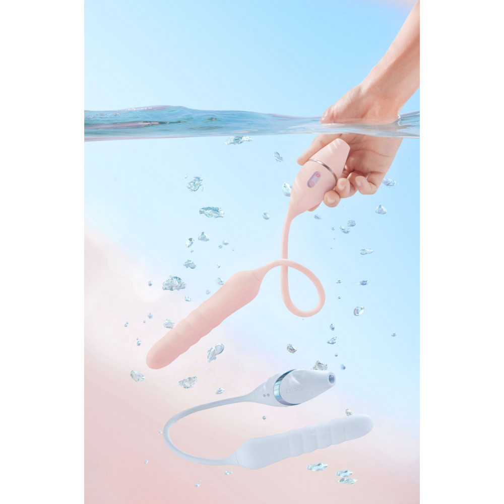 Игрушки для пар - Пульсатор с вакуумным стимулятором KISSTOY Cathy III Pink, 5 режимов вакуума, 10 режимов пульсации 6