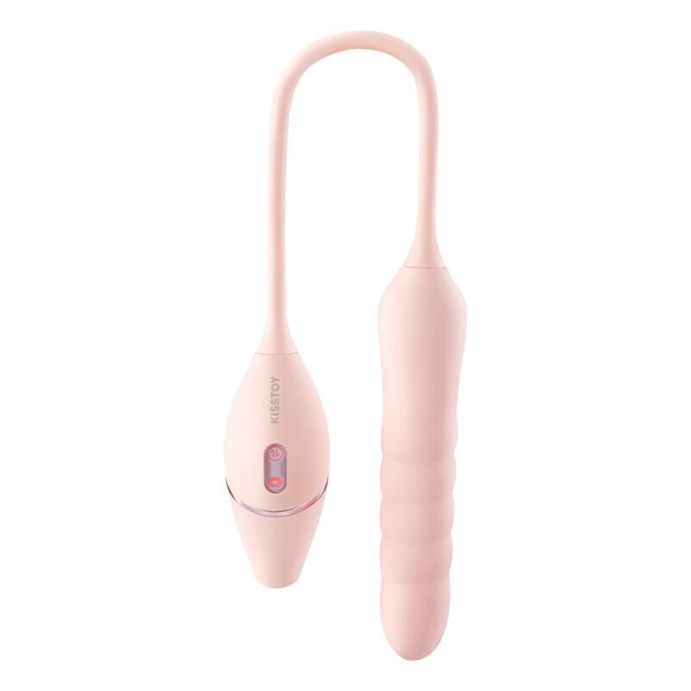 Игрушки для пар - Пульсатор с вакуумным стимулятором KISSTOY Cathy III Pink, 5 режимов вакуума, 10 режимов пульсации