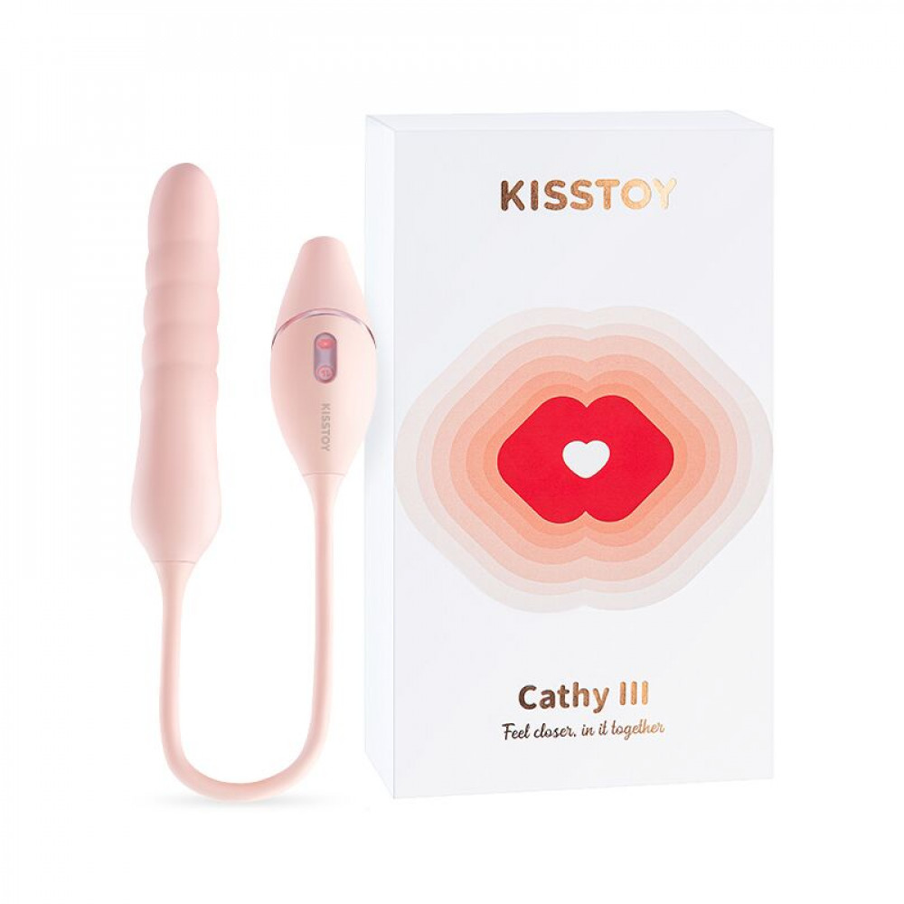 Игрушки для пар - Пульсатор с вакуумным стимулятором KISSTOY Cathy III Pink, 5 режимов вакуума, 10 режимов пульсации 4