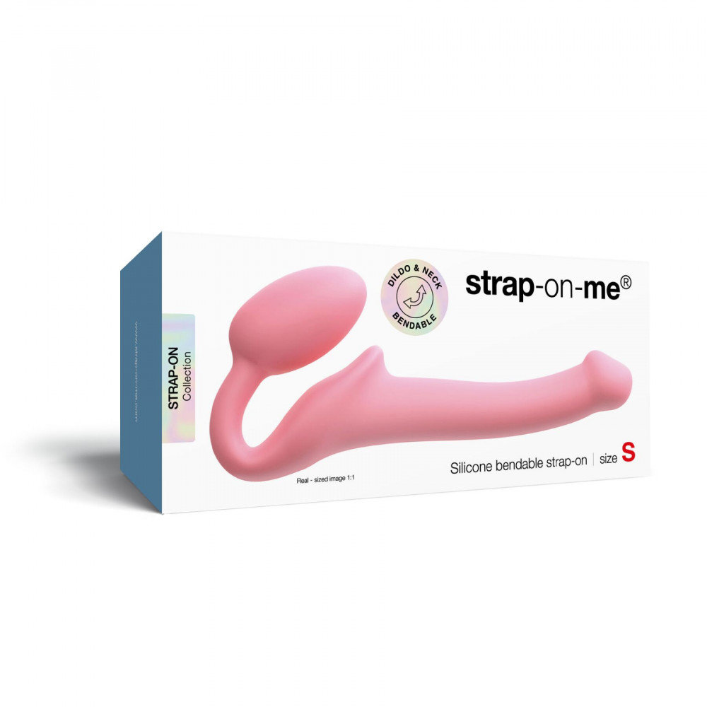 Страпони - Безремінний страпон Strap-On-Me Rose S, повністю регульований, діаметр 2,7 см 6