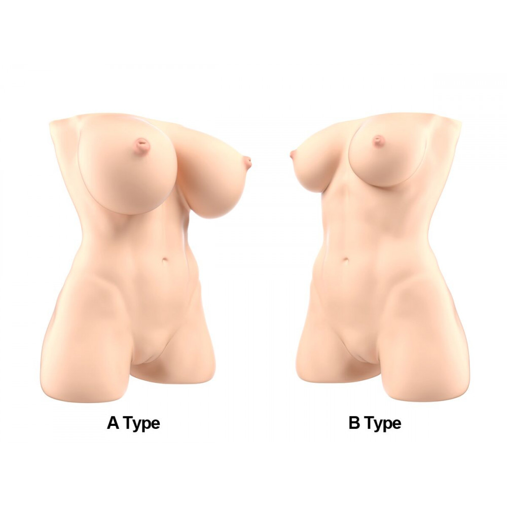 Мастурбатори без вібрації - Мастурбатор-торс Naked Factory JESSICA B TYPE, природні груди, дуже реалістичний, наскрізний 9