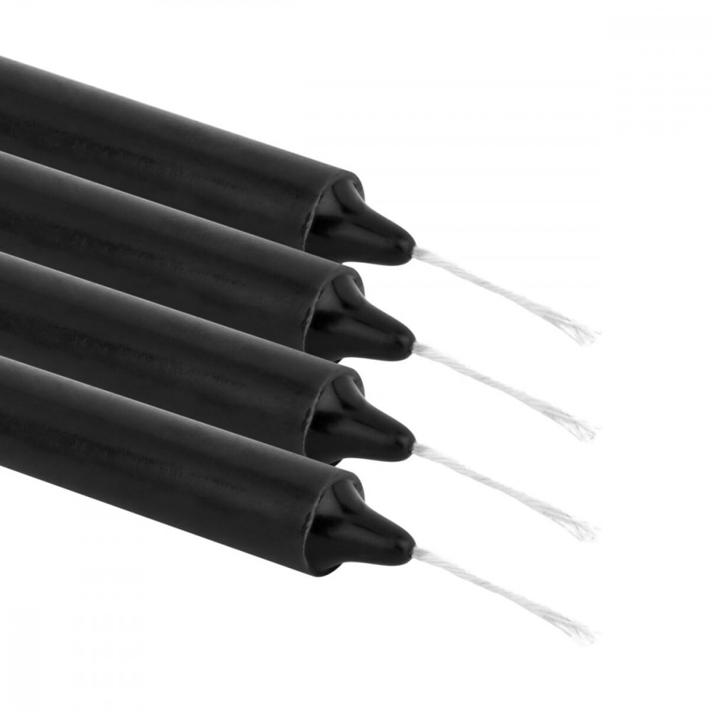 БДСМ іграшки - Набір свічок Rosy Gold - Seduction Candle Set - Black 2