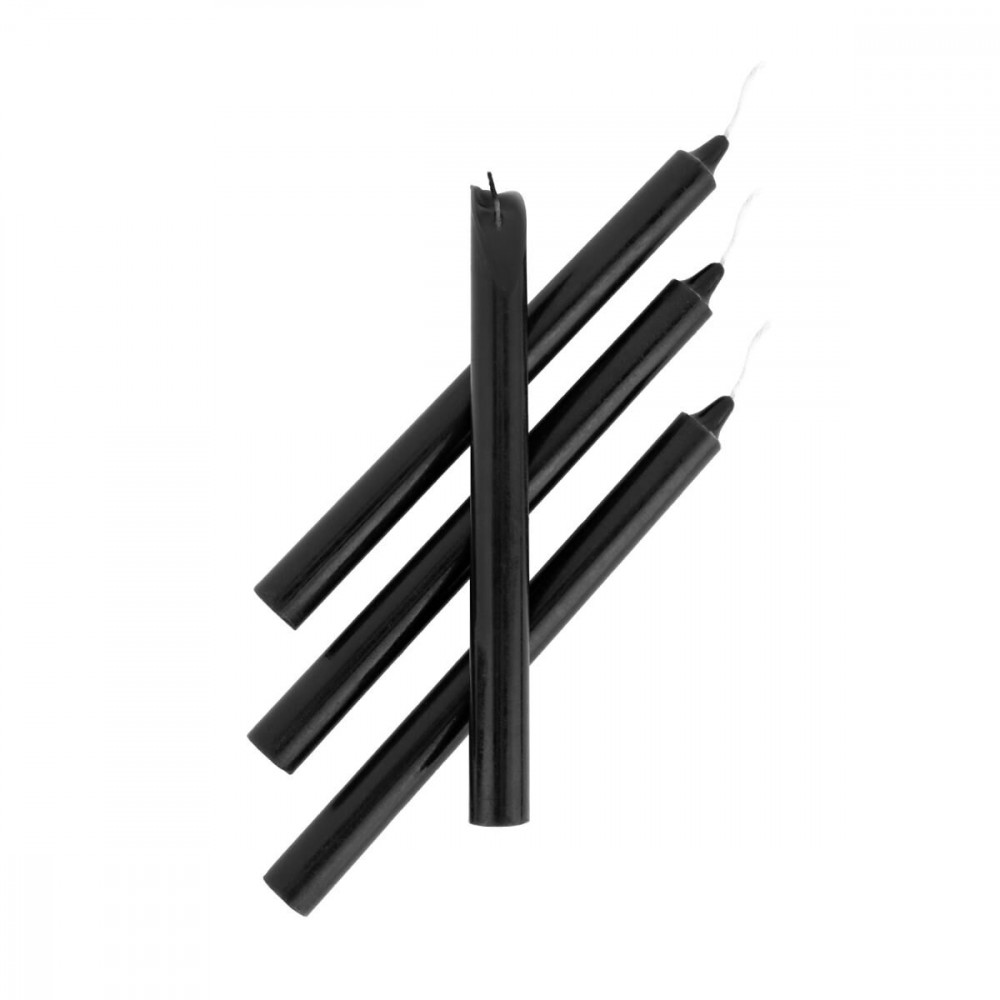 БДСМ іграшки - Набір свічок Rosy Gold - Seduction Candle Set - Black 1