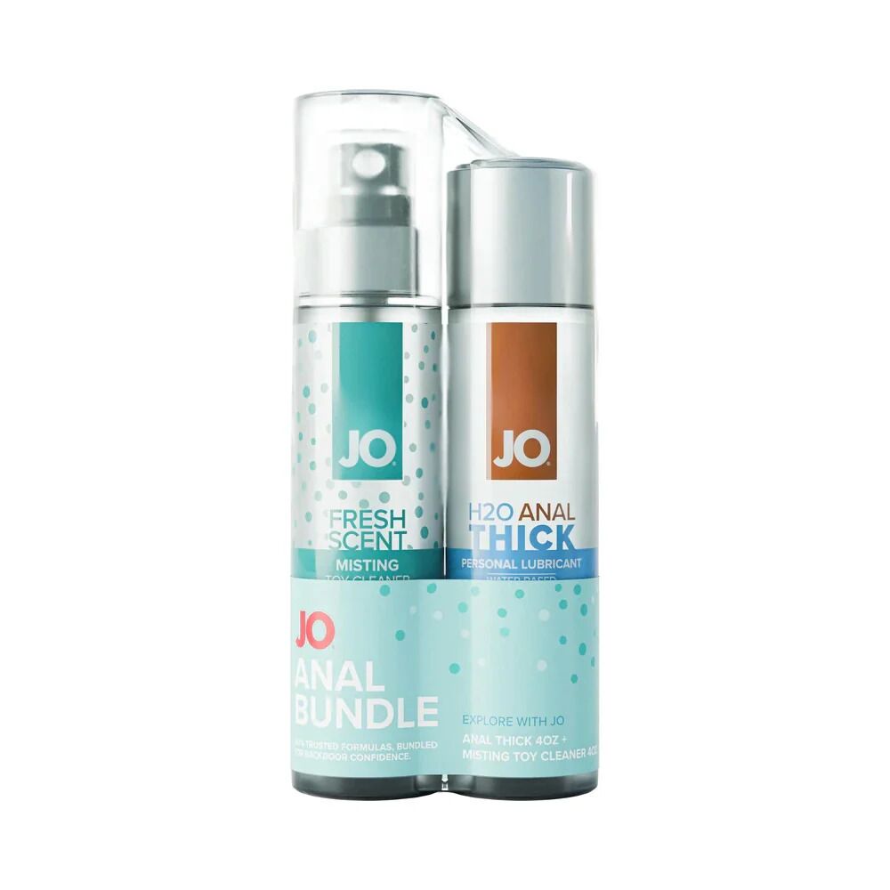 Секс боксы - Комплект JO Anal Bundle - Anal Thick 120 мл + Misting Toy Cleaner 120 мл