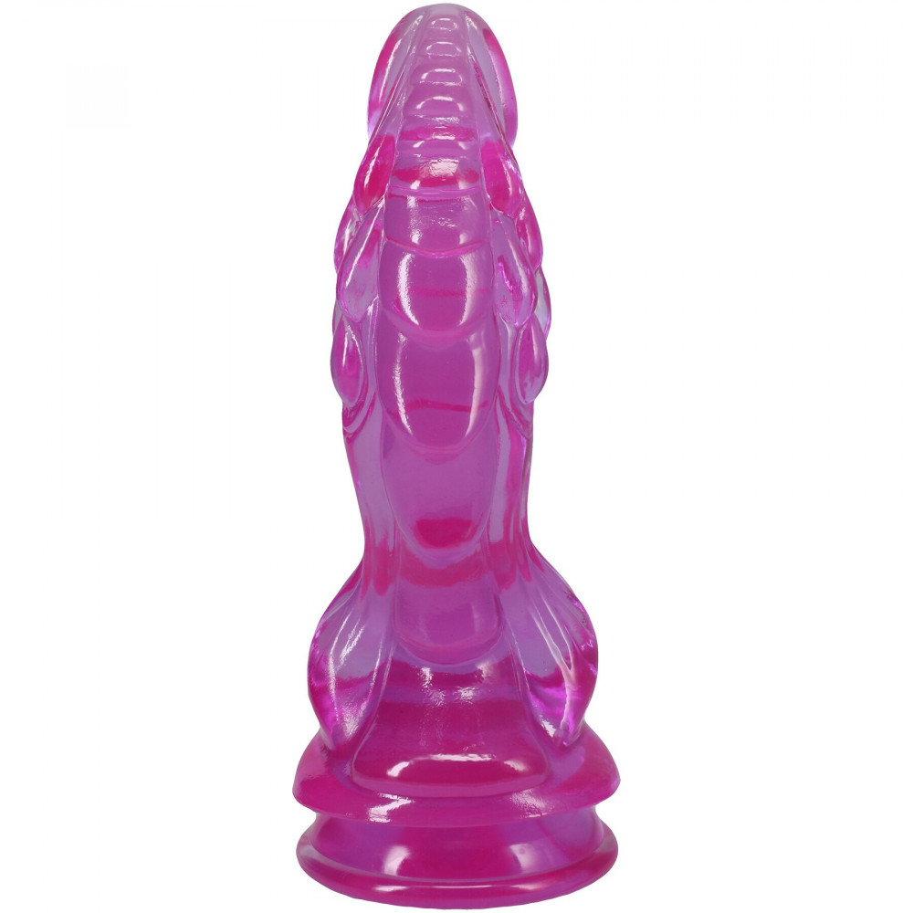 Фалоімітатор - Фентезійний фалоімітатор Doc Johnson Crystal Jellies - Invader Dong 8.5 Inch - Purple 2