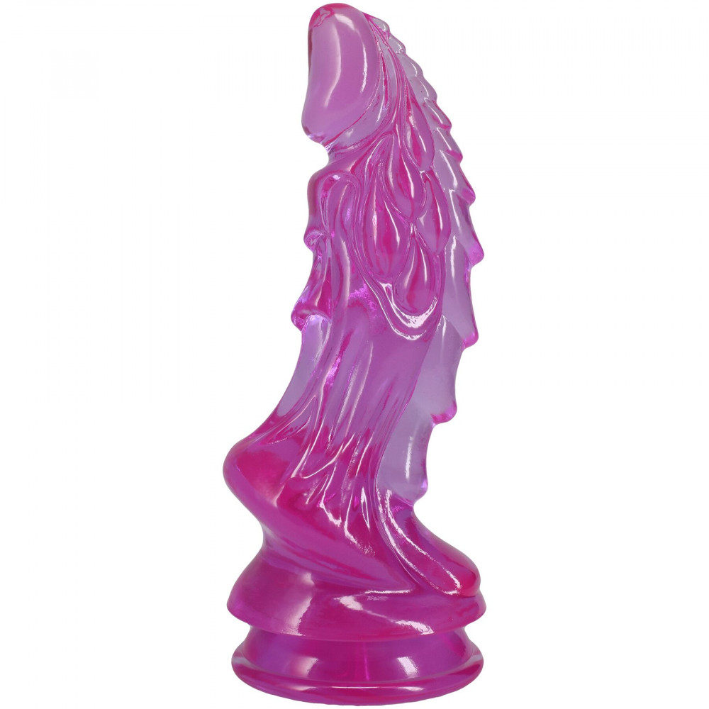 Фалоімітатор - Фентезійний фалоімітатор Doc Johnson Crystal Jellies - Invader Dong 8.5 Inch - Purple