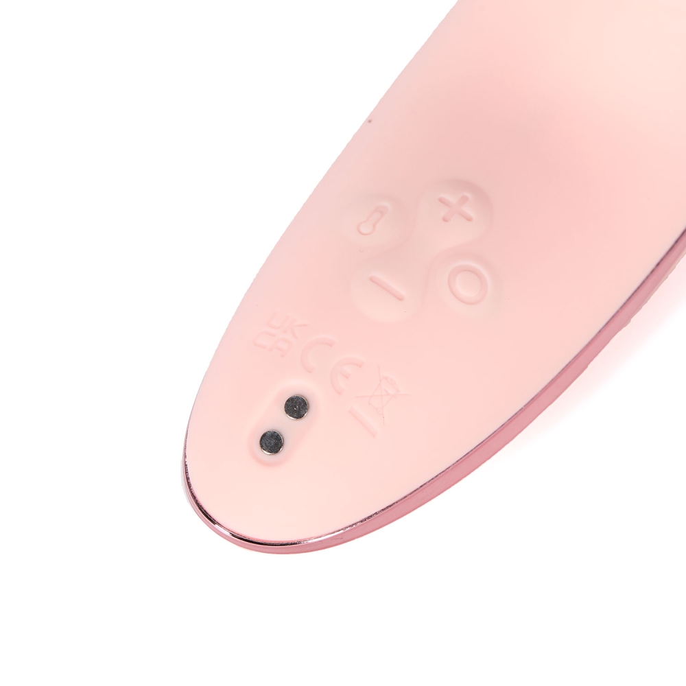 Вакуумный вибратор - Вакуумный стимулятор BeYourLover HIBA с подогревом, с приложением, розовый 4