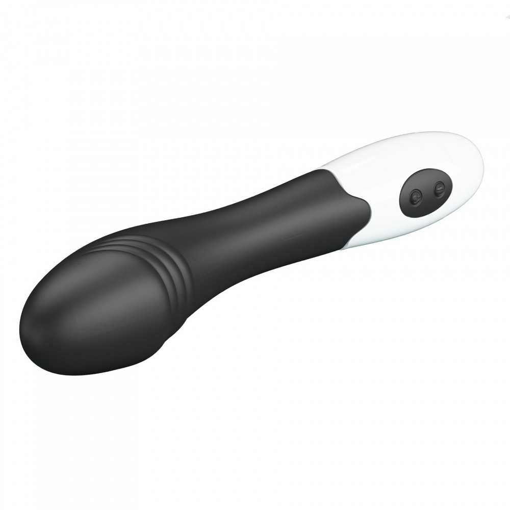 Стимулятор точки G - Вибратор для точки G Pretty Love Elemental Vibrator черно-белый, 19 х 3.2 см 5