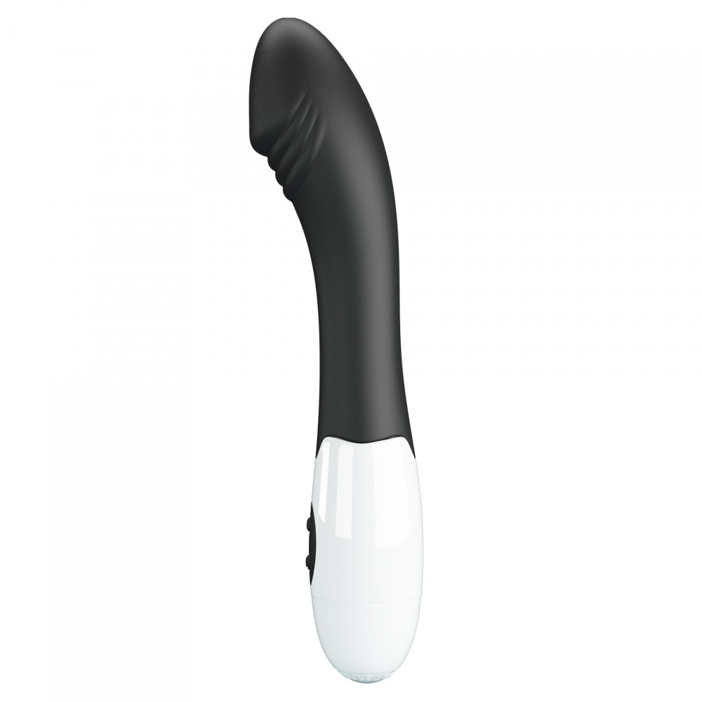 Стимулятор точки G - Вибратор для точки G Pretty Love Elemental Vibrator черно-белый, 19 х 3.2 см 2