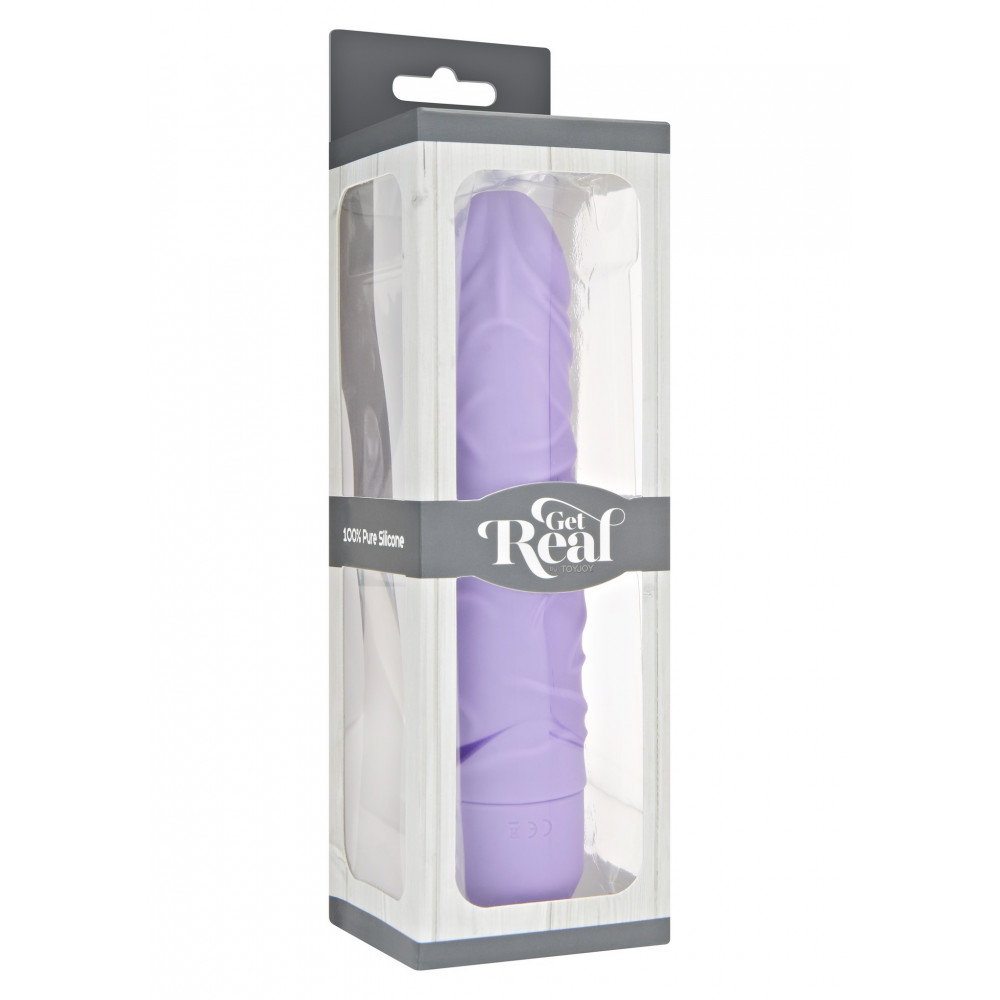  - Вибратор классический реалистичный Toy Joy Get Real Classic фиолетовый 3
