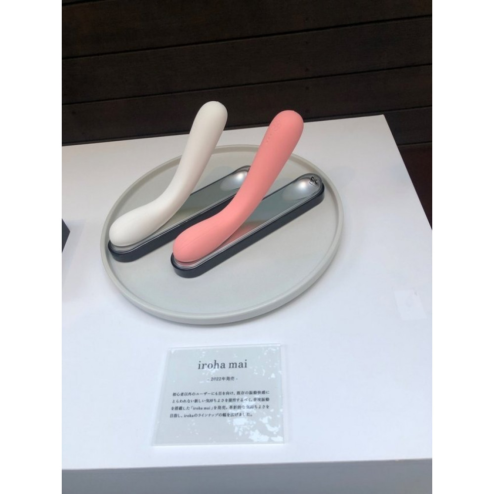 Секс игрушки - Вибратор нереалистичный с технологией Haptic WAVE™ iroha mai Tenga белый, 17.4 х 3.3 с 2