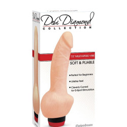 Вибратор реалистичный Pipedream Debi Diamond на батарейках, бежевый