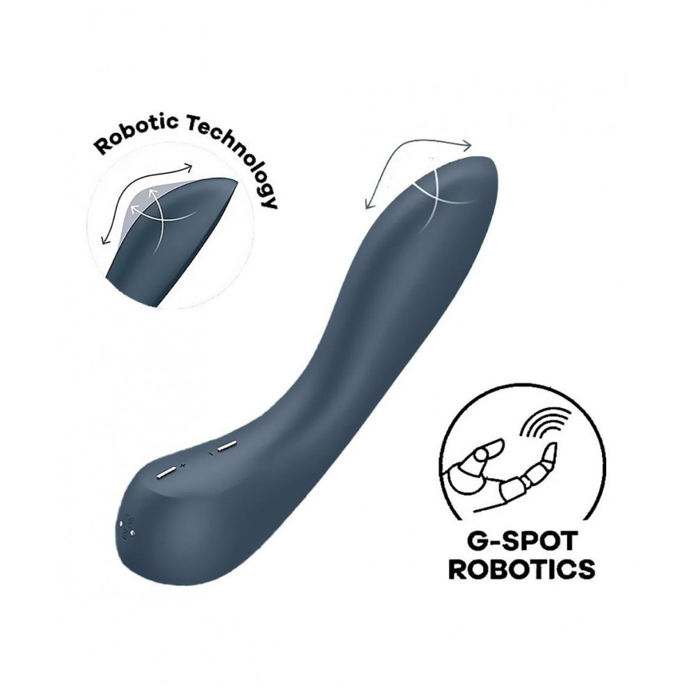 Разное - Вибратор с механизмом движения вверх и вниз Satisfyer G-Spot Wave 4 серый