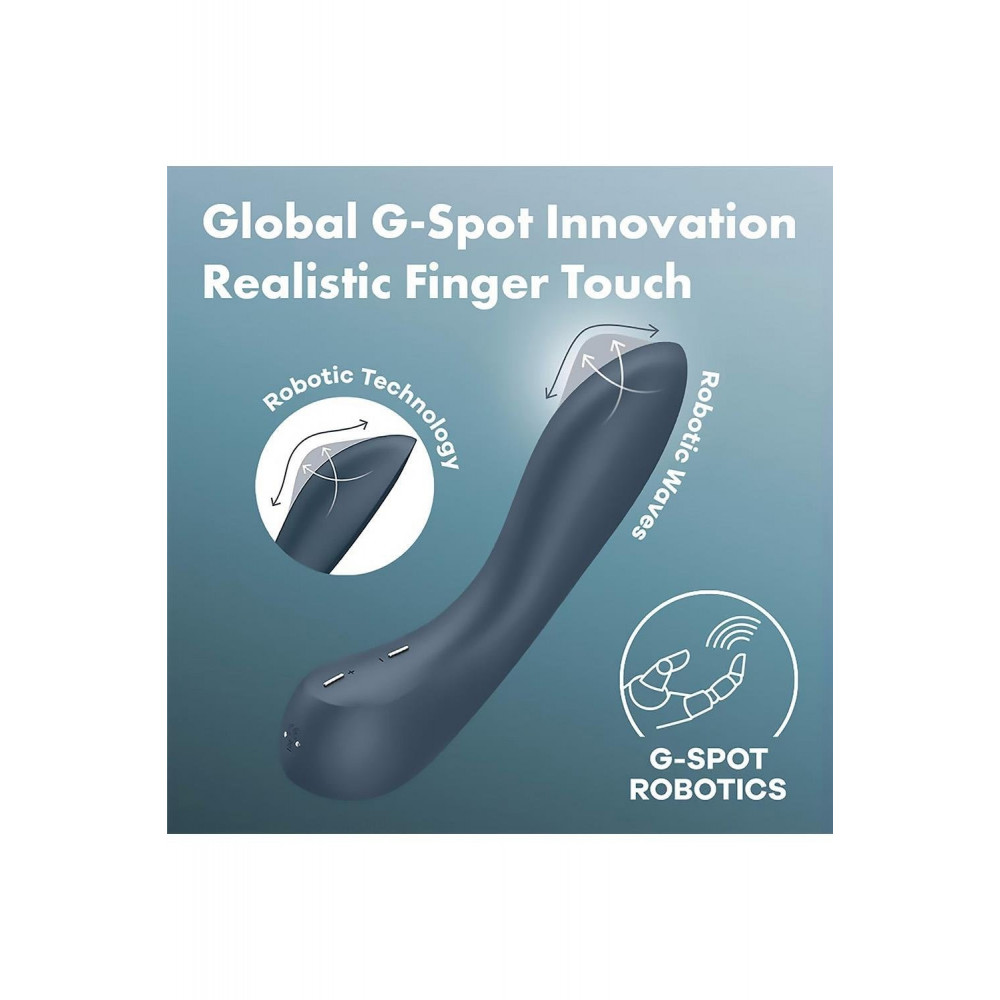 Разное - Вибратор с механизмом движения вверх и вниз Satisfyer G-Spot Wave 4 серый 4