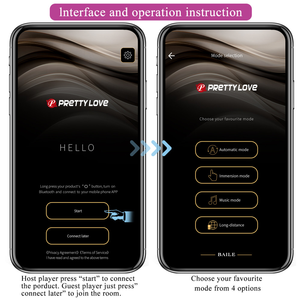 - Вибромассажер серии G-Spot APP от Pretty Love - Baird Purple, BI-014992HP-1 8