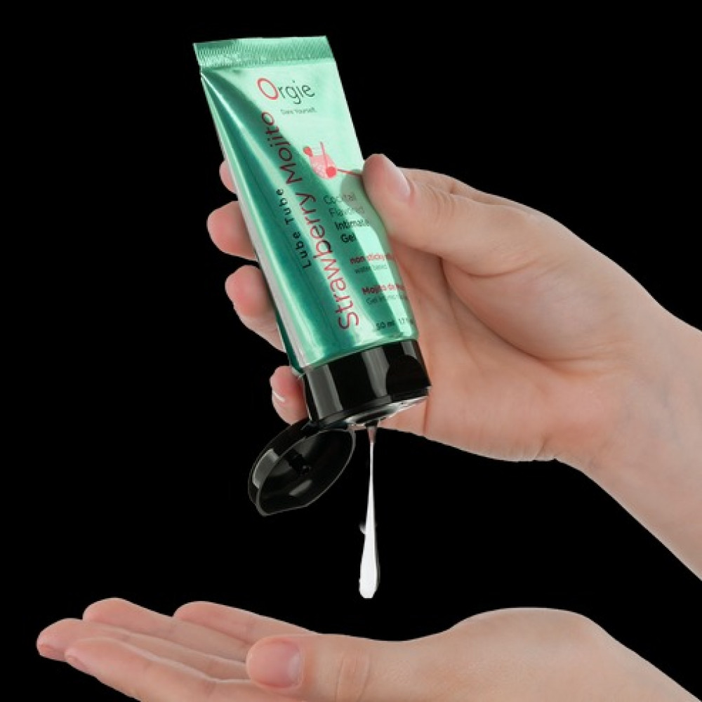 Разное - Съедобный лубрикант КЛУБНИЧНЫЙ МОХИТО Orgie Cocktail Flavored на водной основе, 50 мл 4