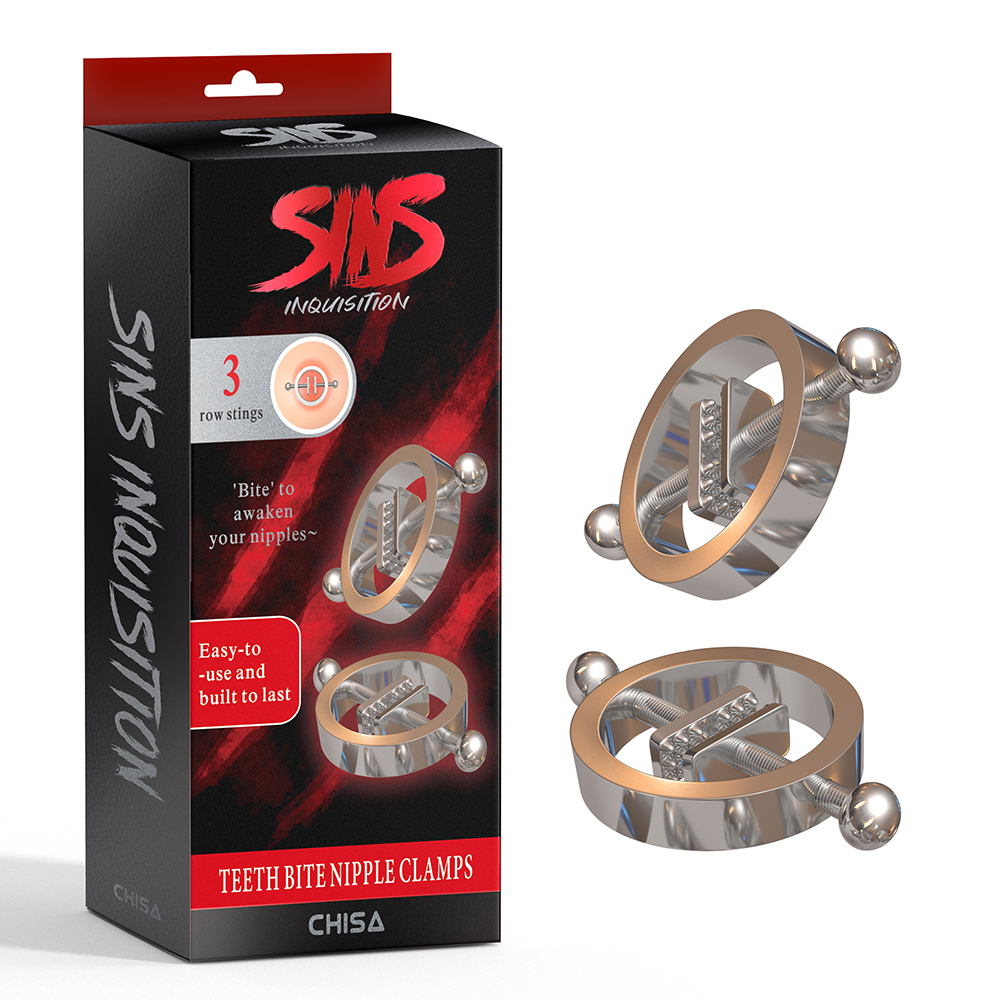  - Зажимы для сосков Chisa Sins Inquisition Teeth Bite Nipple Clamps