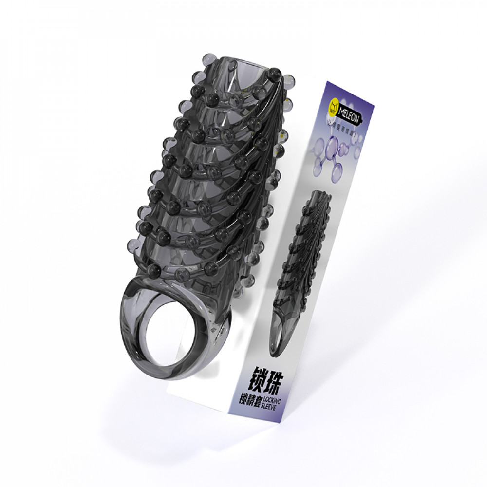  - Стимулююча насадка Meleon - Lock Beads Locking Sleeve, PS-12 10