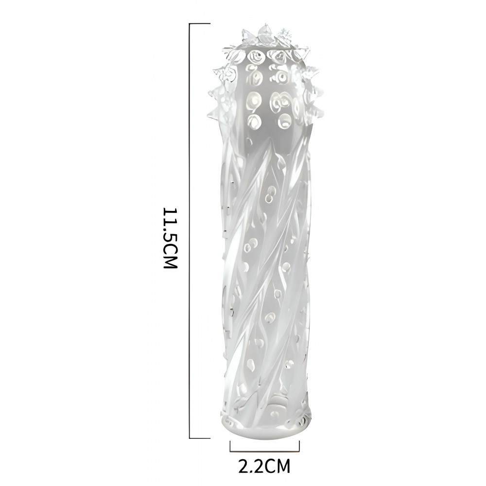 Різне - Стимулююча насадка-презерватив Meleon AR034 E 2