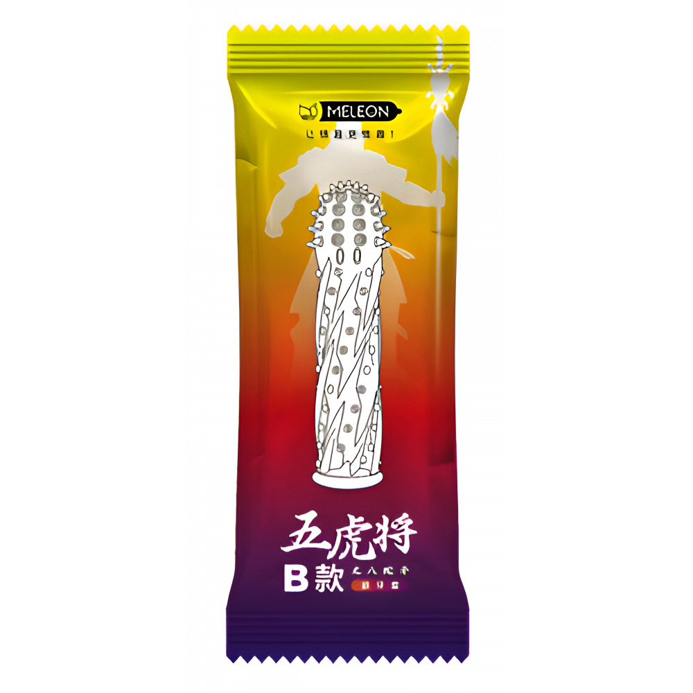 Різне - Стимулююча насадка-презерватив Meleon AR034 E 3