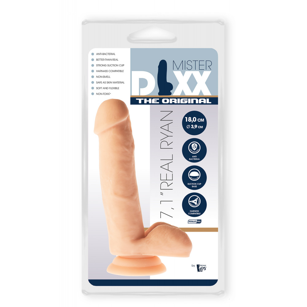 Фаллоимитаторы реалистичные - Фаллоимитатор MR. DIXX REAL RYAN 7.1INCH DILDO 3