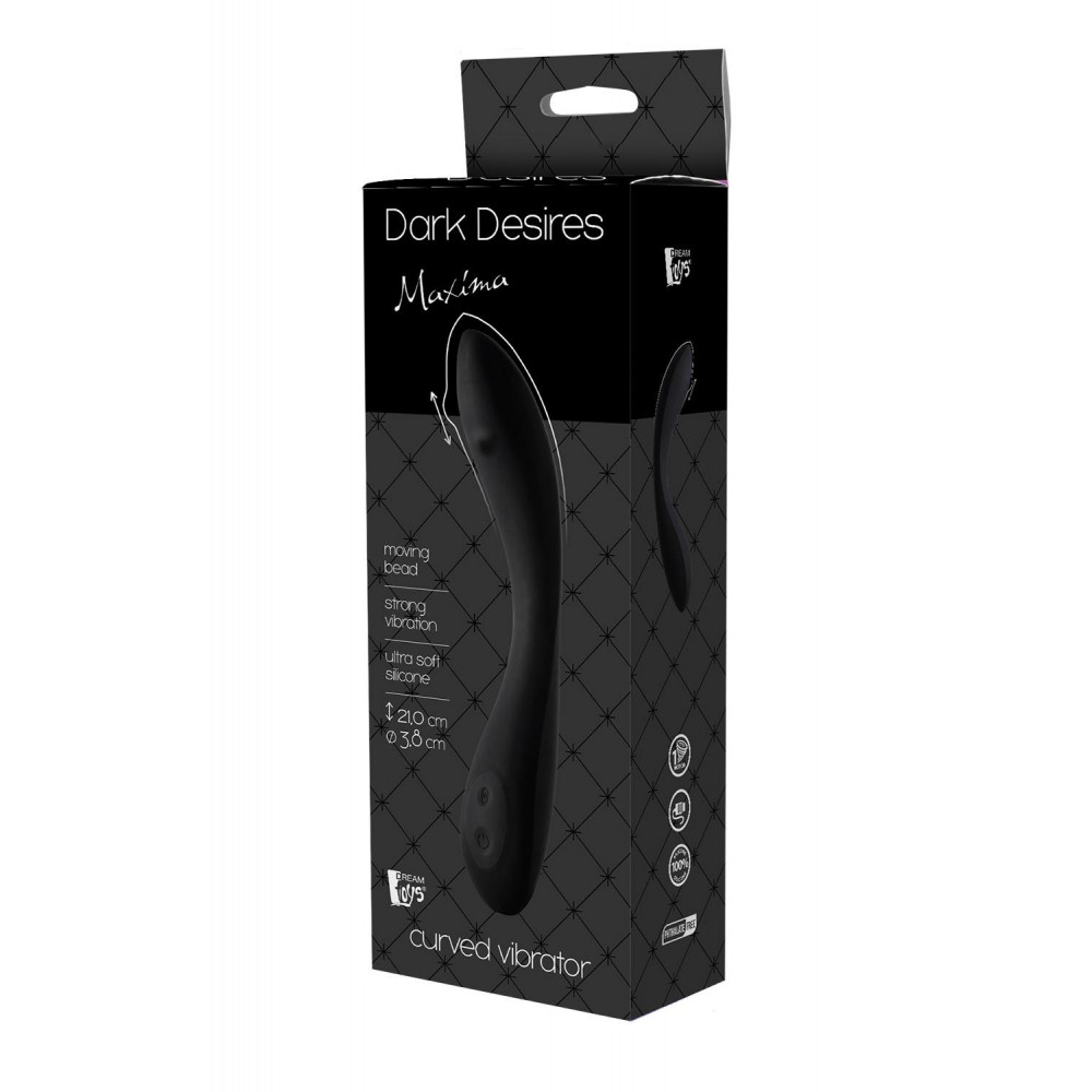 Секс игрушки - Вибратор с шариком для точки Dream Toys G DARK DESIRES MAXIMA 2