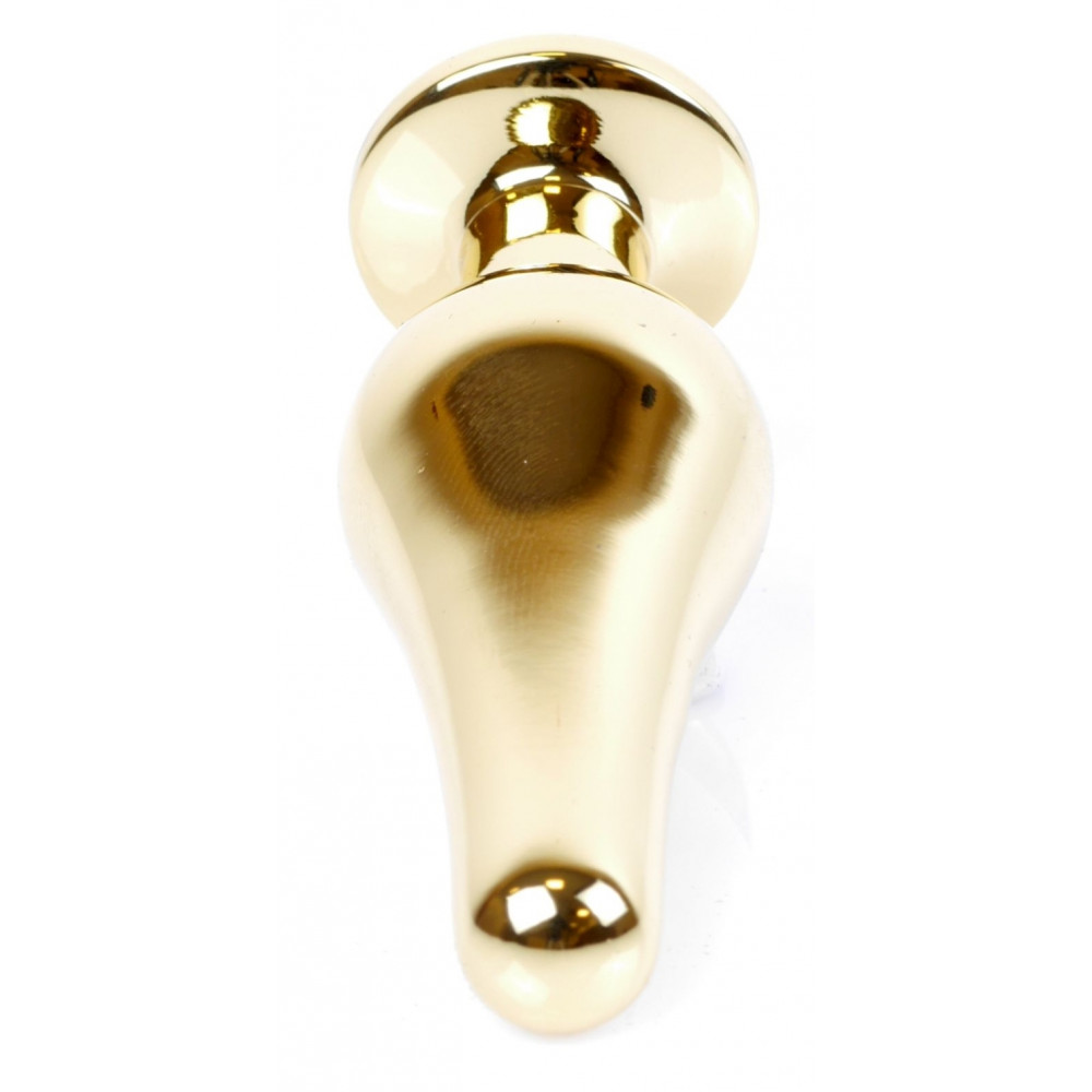 Анальные игрушки без вибрации - Анальная пробка Boss Series - Jewellery Gold BUTT PLUG Purple, BS6400070 4