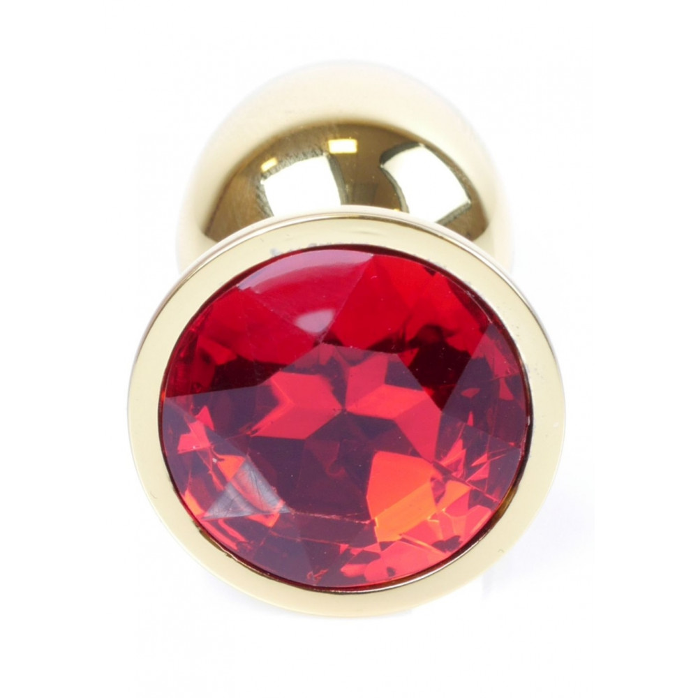 Анальные игрушки - Анальная пробка Boss Series - Jewellery Gold PLUG Red S, BS6400019 7