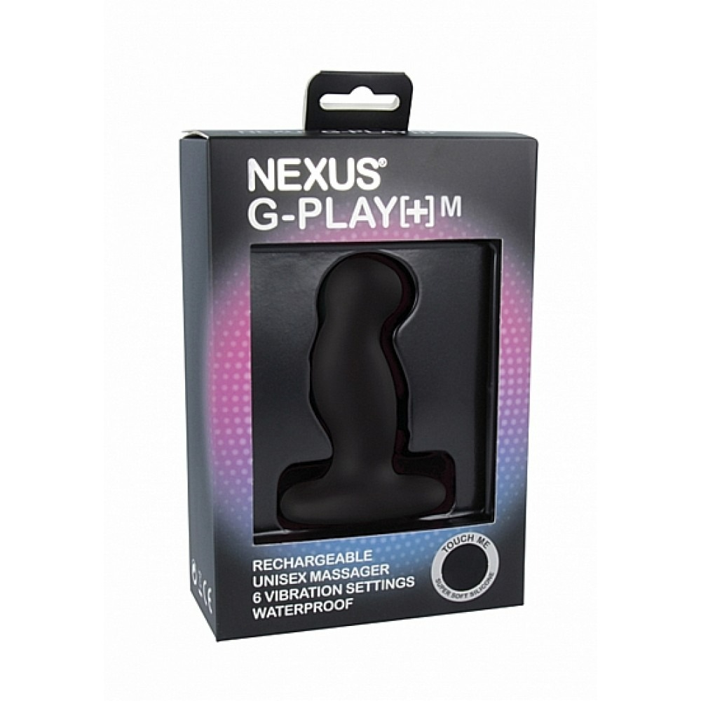 Секс игрушки - Анальный вибромассажер Nexus черный, размер M 7.3 см х 3 см 1