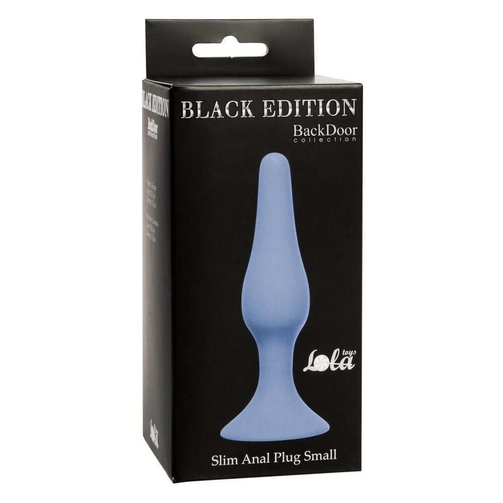 Анальные игрушки - Анальный плаг Slim Anal Plug Small - Blue, 57420702