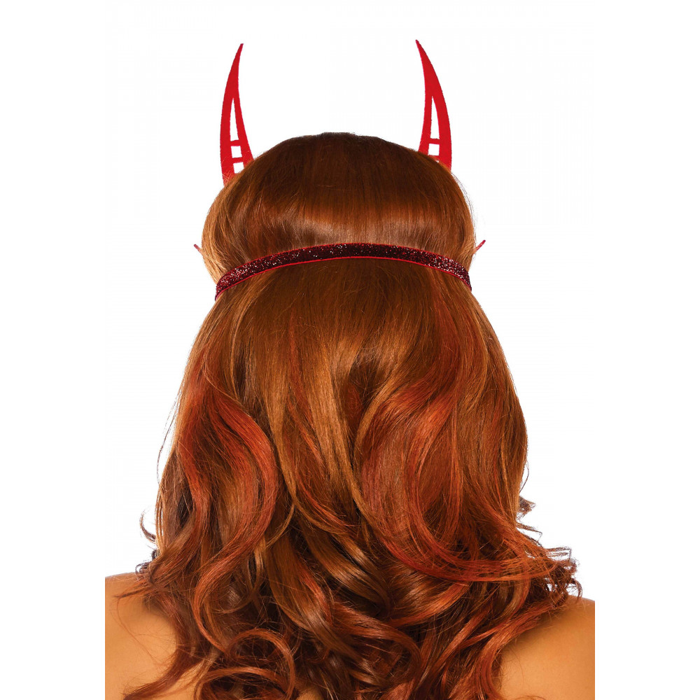 Маски - Блестящая маска дьявола Leg Avenue Glitter devil mask O/S 1