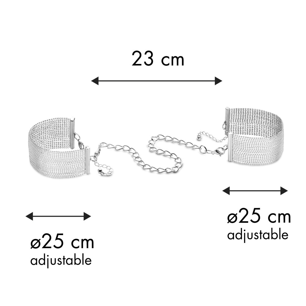 Різне - Браслети-наручники Bijoux Indiscrets срібні, OS 5