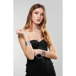 Браслеты-наручники Bijoux Indiscrets серебряные, OS