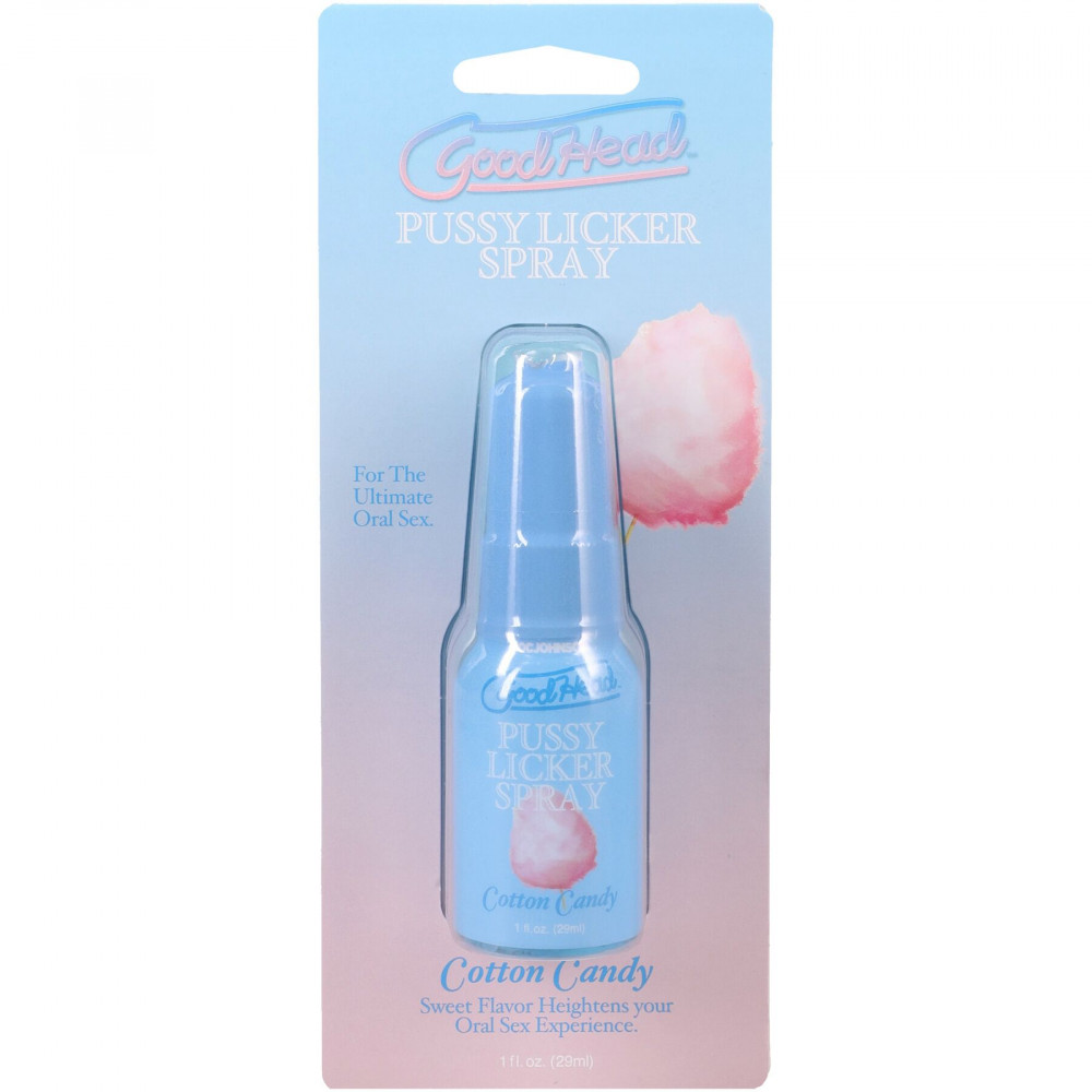 Оральные смазки - Спрей для кунилингуса Doc Johnson GoodHead Pussy Licker Spray - Cotton Candy 29 мл 1