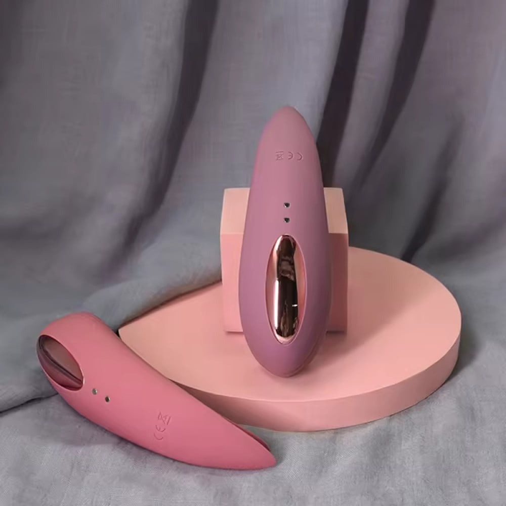 Різне - Двосторонній вакуумний стимулятор для клітора з вібрацією Sweet Em, рожевий 6