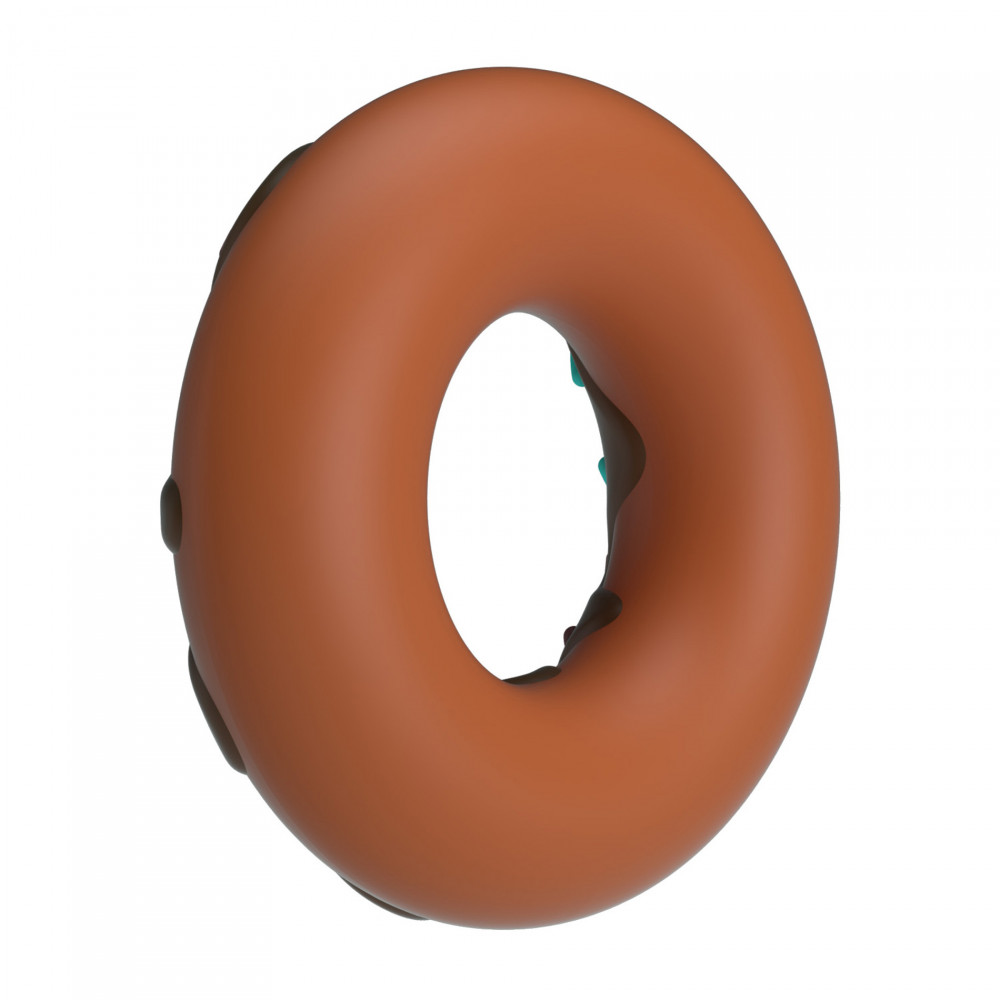  - Ерекційне кільце Crazy Bull - Choco Super Donut Silicone Cock Ring, BI-210344 4