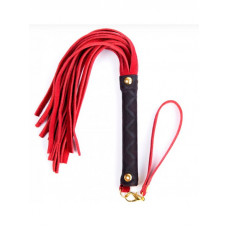 Флоггер DS Fetish Leather flogger S red