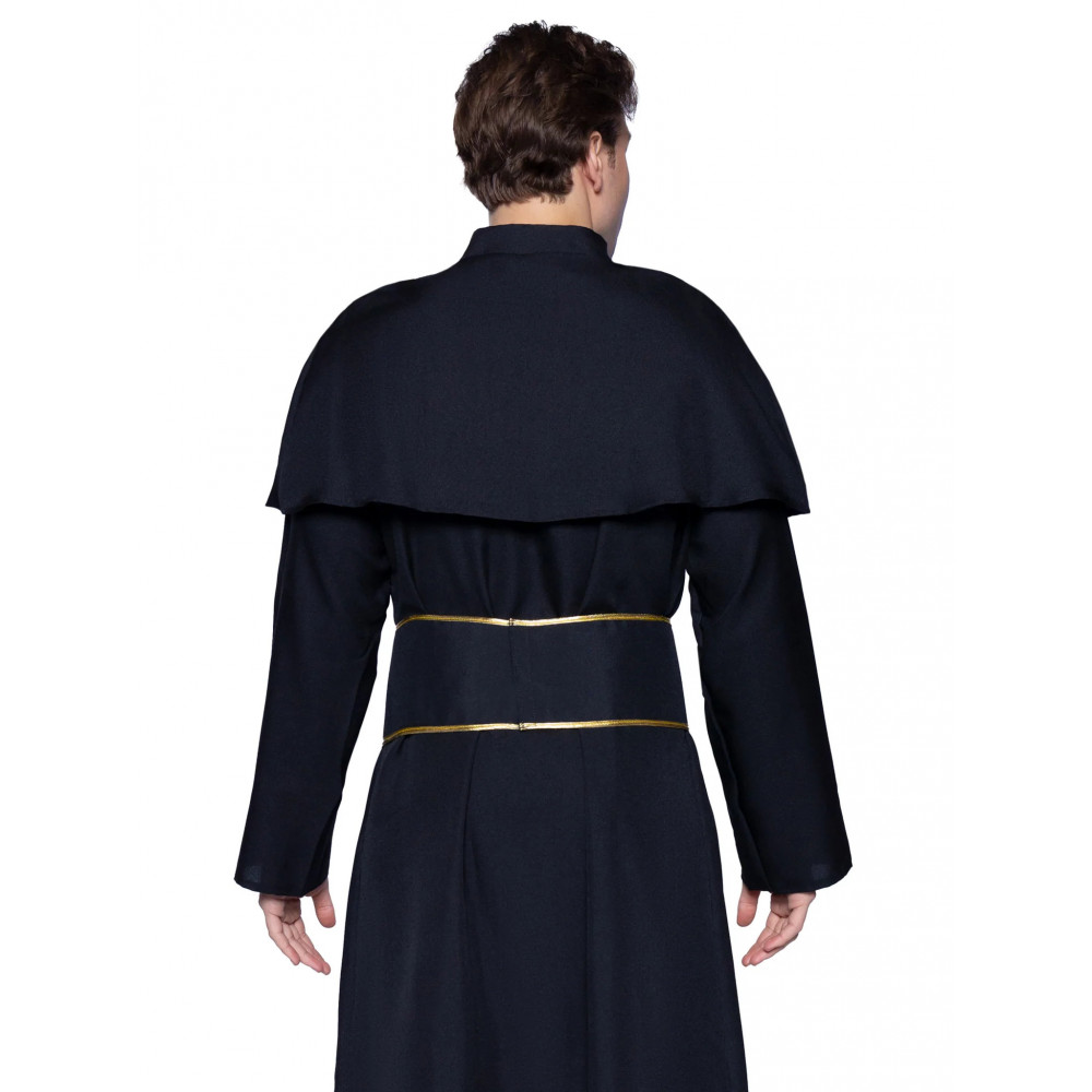 Эротические костюмы - Костюм католического священника Leg Avenue Priest 2 предмета, черный, M/L 6