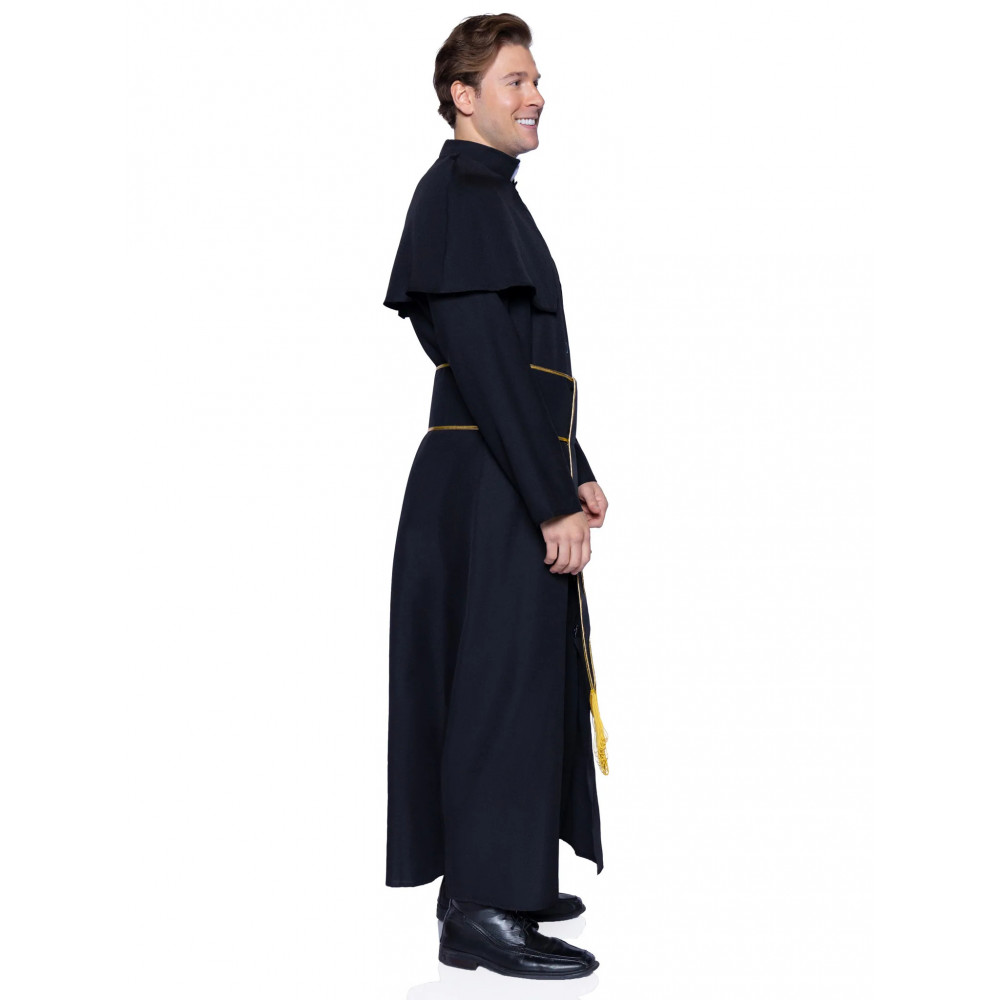 Эротические костюмы - Костюм католического священника Leg Avenue Priest 2 предмета, черный, M/L 2