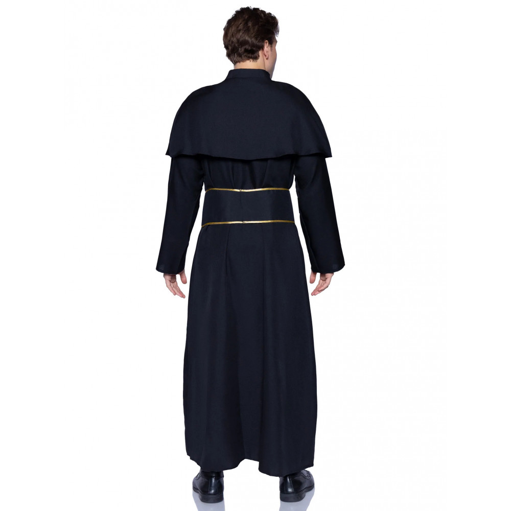 Эротические костюмы - Костюм католического священника Leg Avenue Priest 2 предмета, черный, M/L 4