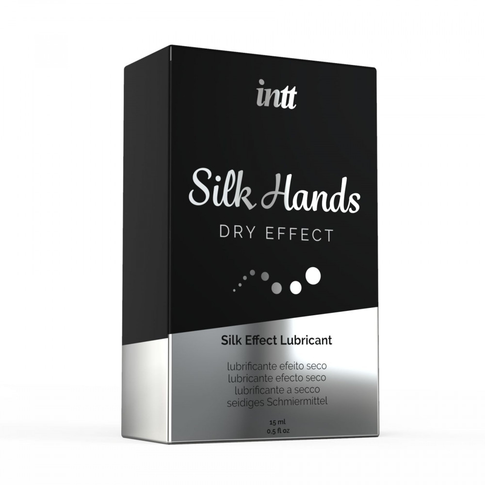Стимулирующие средства и пролонгаторы - Лубрикант для мастурбации на силиконовой основе Intt Silk Hands (15 мл) 1