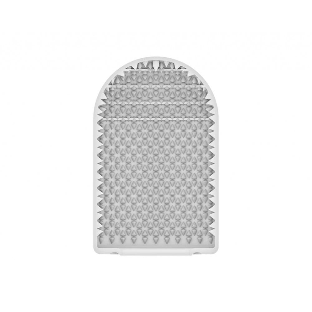 Разное - Мини мастурбатор нереалистичный Tenga Pocket Crystal Mist, с рельефом, белый 3