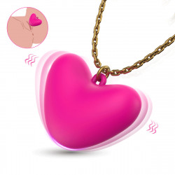 Мини-вибратор клиторальный Every Night Toys Eileen в форме сердца розовый, 10 режимов вибрации