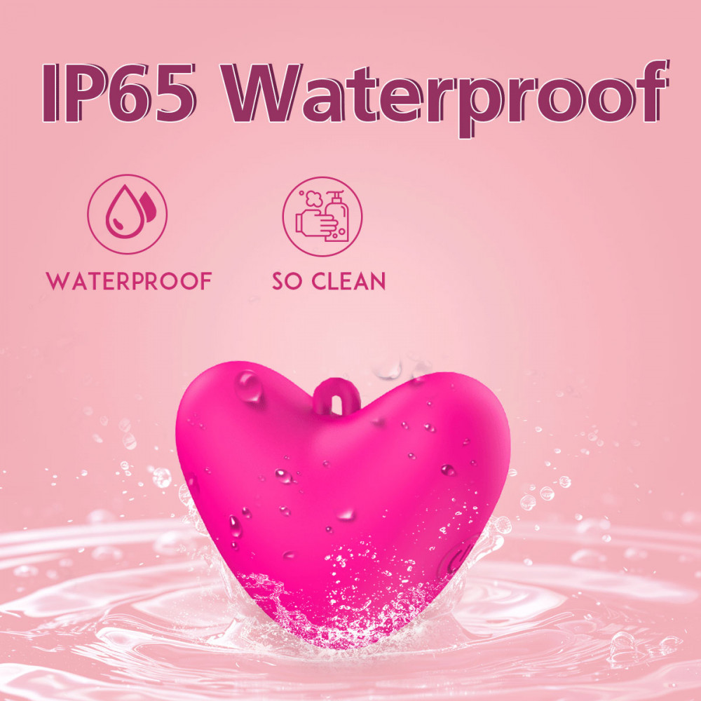 Вибропули и мини-вибраторы - Мини-вибратор клиторальный Every Night Toys Eileen в форме сердца розовый, 10 режимов вибрации 3