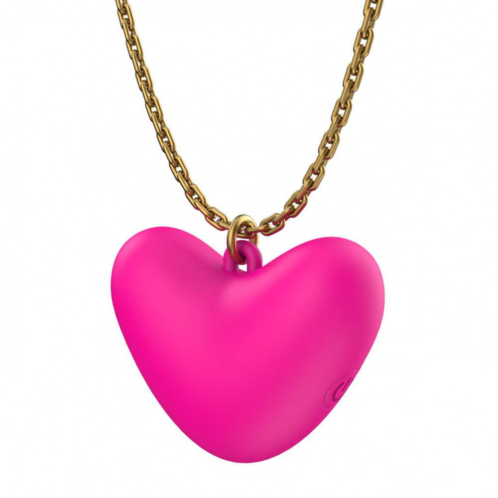 Вибропули и мини-вибраторы - Мини-вибратор клиторальный Every Night Toys Eileen в форме сердца розовый, 10 режимов вибрации 1