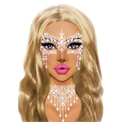 Наклейки для лица Diamond Sticker Masquerade White Leg Avenue